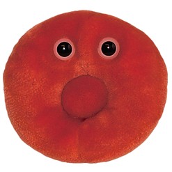 Mikroben-Kuscheltier "Rote Blutkörperchen".