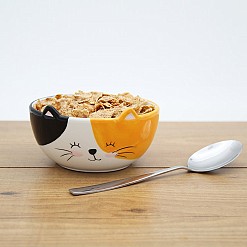 Frühstücksschüssel in Katzenform