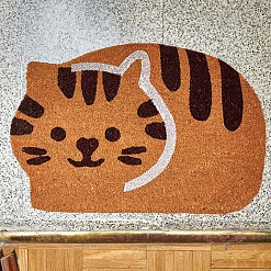 Fußmatte in Form einer Katze