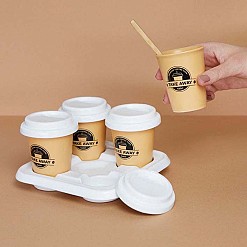Take Away Porzellan-Kaffeebecher-Set