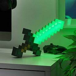 Minecraft Lampe in Form eines Diamantschwertes
