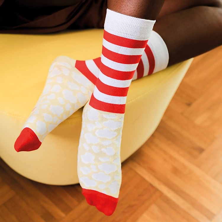 Lustige Socken Popcorn