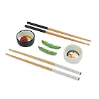 Hergestellt aus Keramik und Bambus