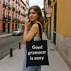 Tragetasche Gute Grammatik ist sexy