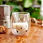 Glasito doppelwandiger Kaffeebecher Glückskatze