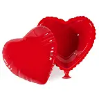 Kleine Schachtel in Form eines herzförmigen Luftballons