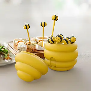 Knabbergabeln in Form von Hummeln