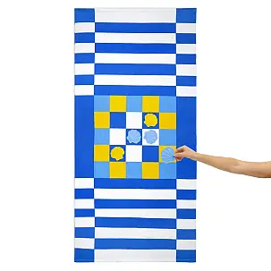 Originales Tic-Tac-Toe-Spiel Strandtuch