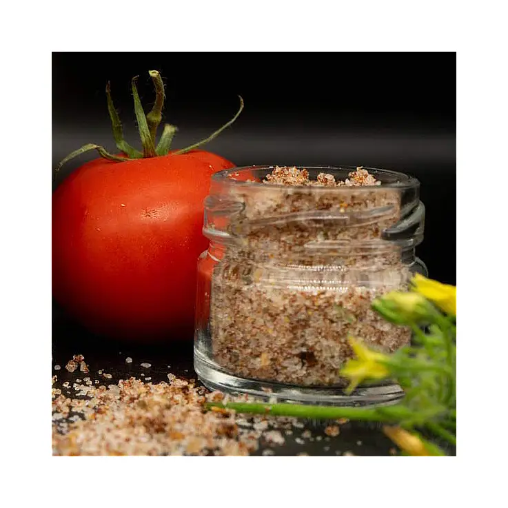 Meersalz mit Tomate und Knoblauch