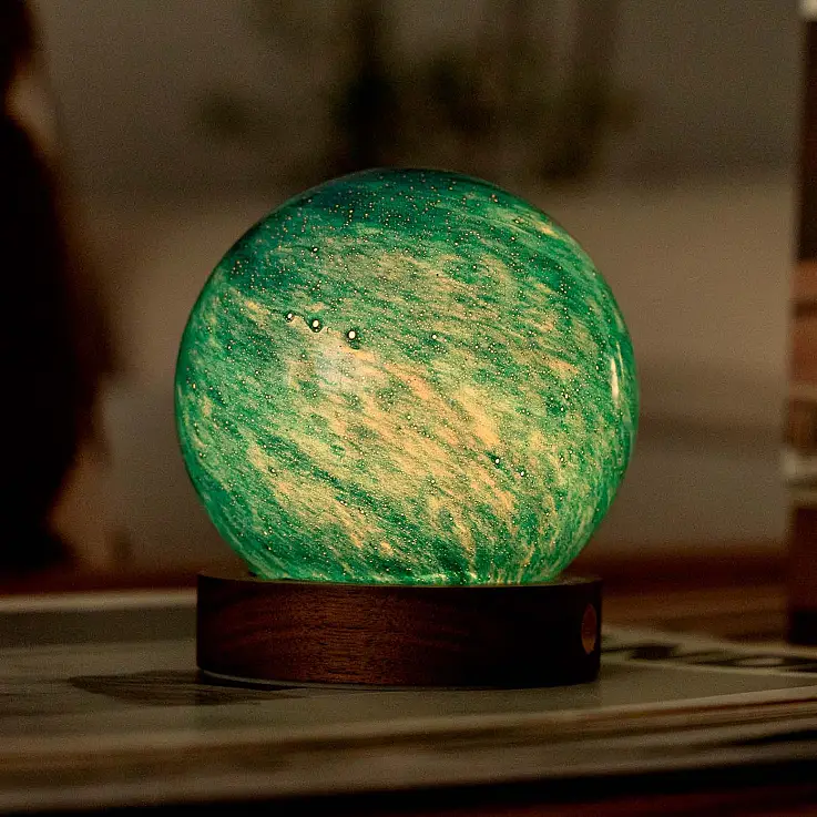 Modell der galaktischen Brise mit grünem Licht