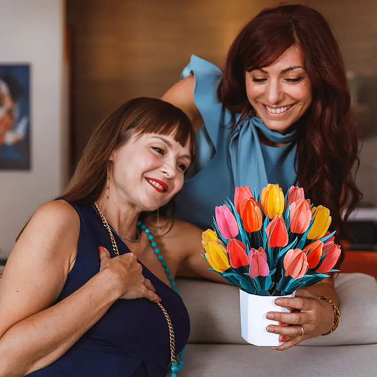 Dreidimensionaler Papierstrauß