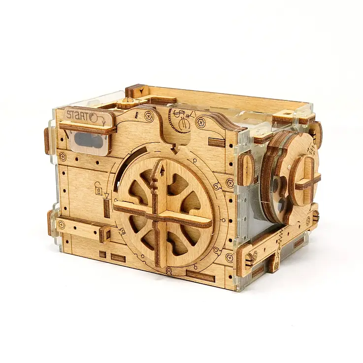 Cluebox: Safe mit Murmellabyrinth