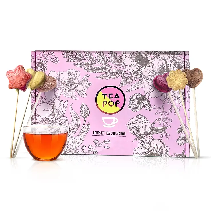 Tee-Pop. Premium-Geschenkbox mit 18 Teestäbchen