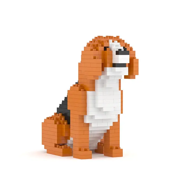 Bausteine zur Herstellung eines Mini-Beagle-Welpen