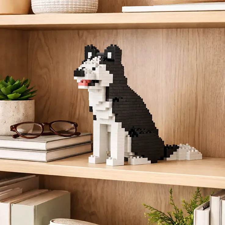 Bausteine für ein Mini-Husky-Hündchen