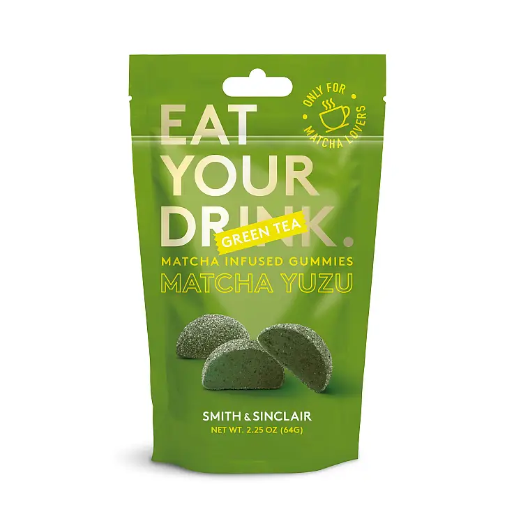 Eat Your Drink Mini-Matcha-Tee-Gelee-Bohnen-Sachets